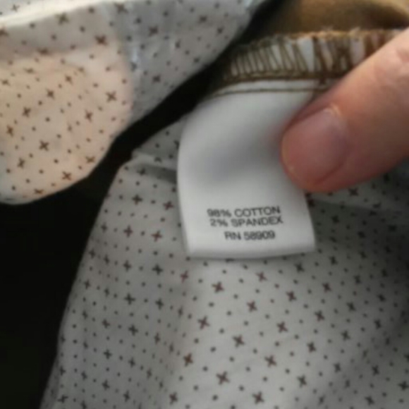 Roundtree & Yorke Casuals Cotton Blend Khaki/Chino Pants 36-32 - Picture 8 of 13